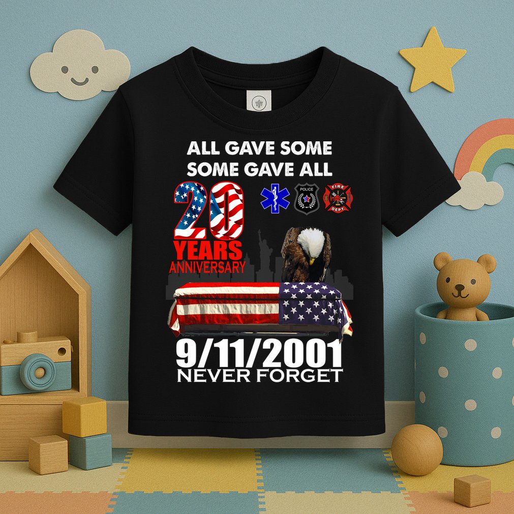9/11/2001 20th Anniversary Never Forget Toddler T-Shirt