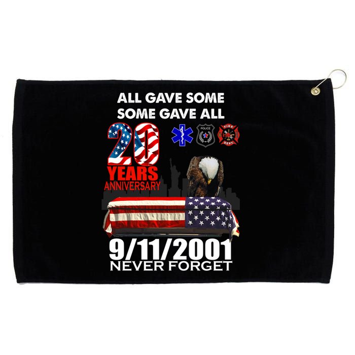 9/11/2001 20th Anniversary Never Forget Grommeted Golf Towel