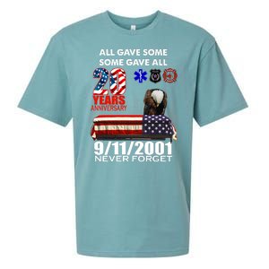 9/11/2001 20th Anniversary Never Forget Sueded Cloud Jersey T-Shirt