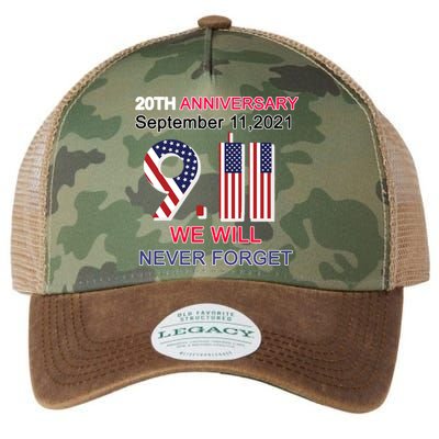 9/11 20th Anniversary We Will Never Forget Legacy Tie Dye Trucker Hat