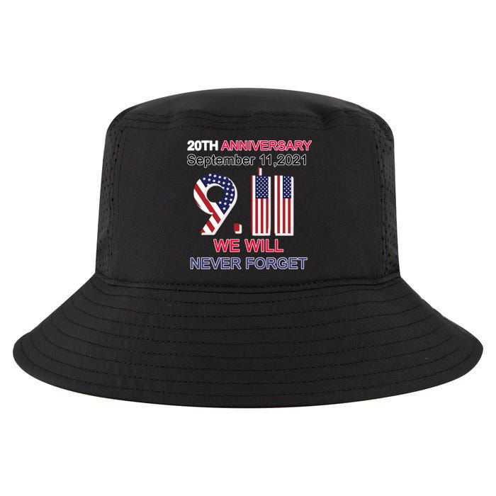 9/11 20th Anniversary We Will Never Forget Cool Comfort Performance Bucket Hat