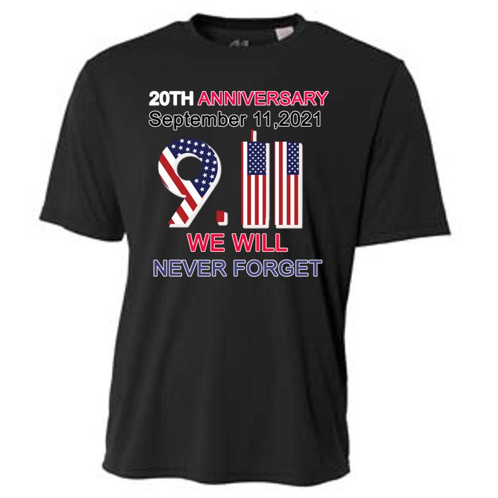 9/11 20th Anniversary We Will Never Forget Cooling Performance Crew T-Shirt