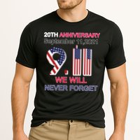 9/11 20th Anniversary We Will Never Forget Cooling Performance Crew T-Shirt