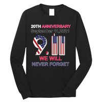 9/11 20th Anniversary We Will Never Forget Long Sleeve Shirt