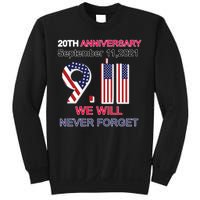 9/11 20th Anniversary We Will Never Forget Sweatshirt