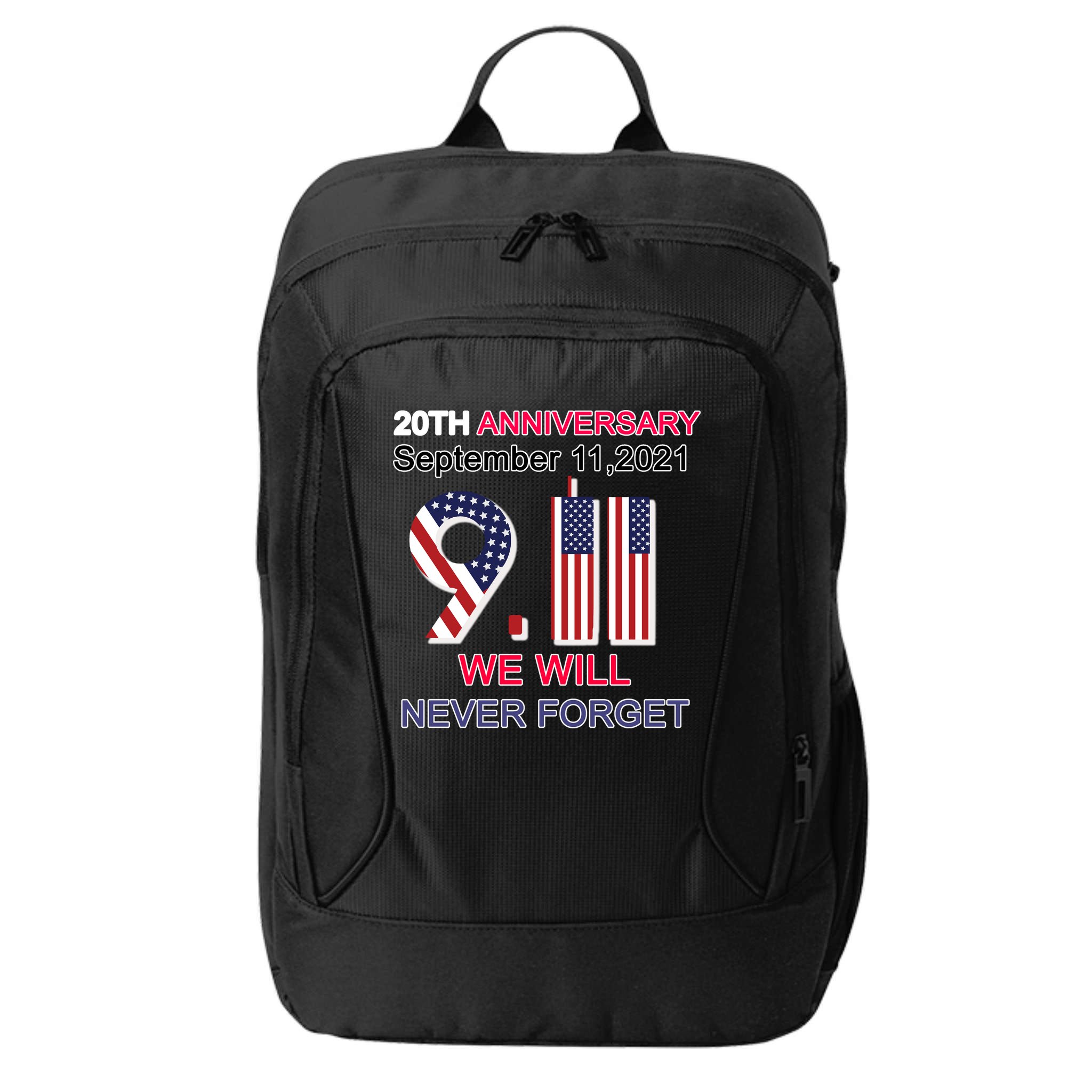 9/11 20th Anniversary We Will Never Forget City Backpack