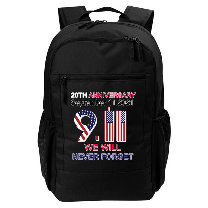 9/11 20th Anniversary We Will Never Forget Backpack
