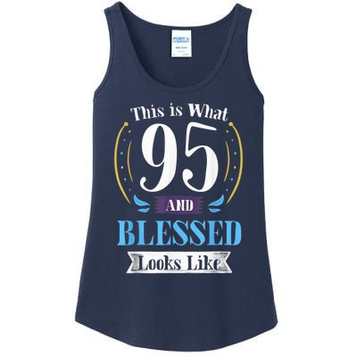 95 and Blessed 95th Birthday Present Gift for  Wo Shirt Ladies Essential Tank