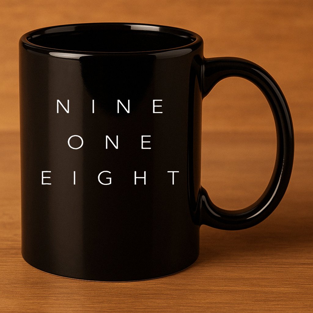 918 Area Code T Oklahoma Broken Arrow 11oz C Handle Ceramic Mug