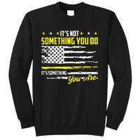 911 American Flag Dispatcher USA Thin Gold Line Operator Sweatshirt