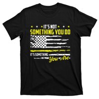 911 American Flag Dispatcher USA Thin Gold Line Operator T-Shirt