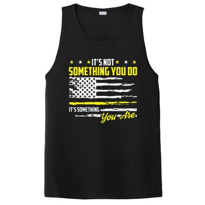 911 American Flag Dispatcher USA Thin Gold Line Operator PosiCharge Competitor Tank