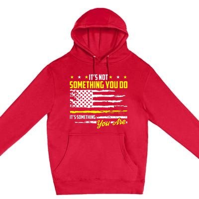 911 American Flag Dispatcher USA Thin Gold Line Operator Premium Pullover Hoodie