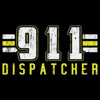 911 American Flag Dispatcher Thin Gold Line Operator Drawstring Bag