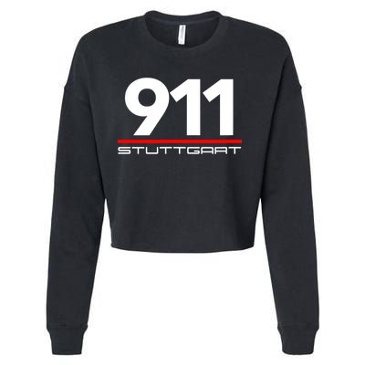 911 Aircooled Flatsix Mezger Engine Car Guy Cropped Pullover Crew