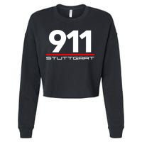 911 Aircooled Flatsix Mezger Engine Car Guy Cropped Pullover Crew