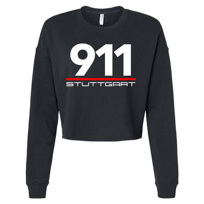 911 Aircooled Flatsix Mezger Engine Car Guy Cropped Pullover Crew