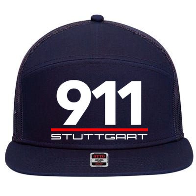 911 Aircooled Flatsix Mezger Engine Car Guy 7 Panel Mesh Trucker Snapback Hat