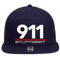 911 Aircooled Flatsix Mezger Engine Car Guy 7 Panel Mesh Trucker Snapback Hat
