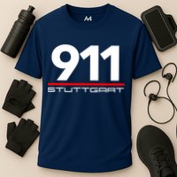 911 Aircooled Flatsix Mezger Engine Car Guy Cooling Performance Crew T-Shirt
