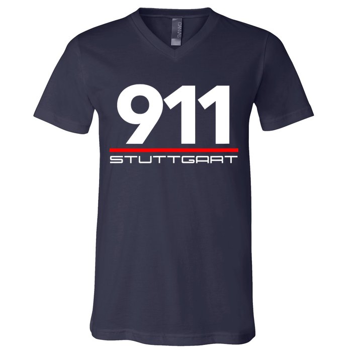 911 Aircooled Flatsix Mezger Engine Car Guy V-Neck T-Shirt