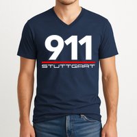 911 Aircooled Flatsix Mezger Engine Car Guy V-Neck T-Shirt