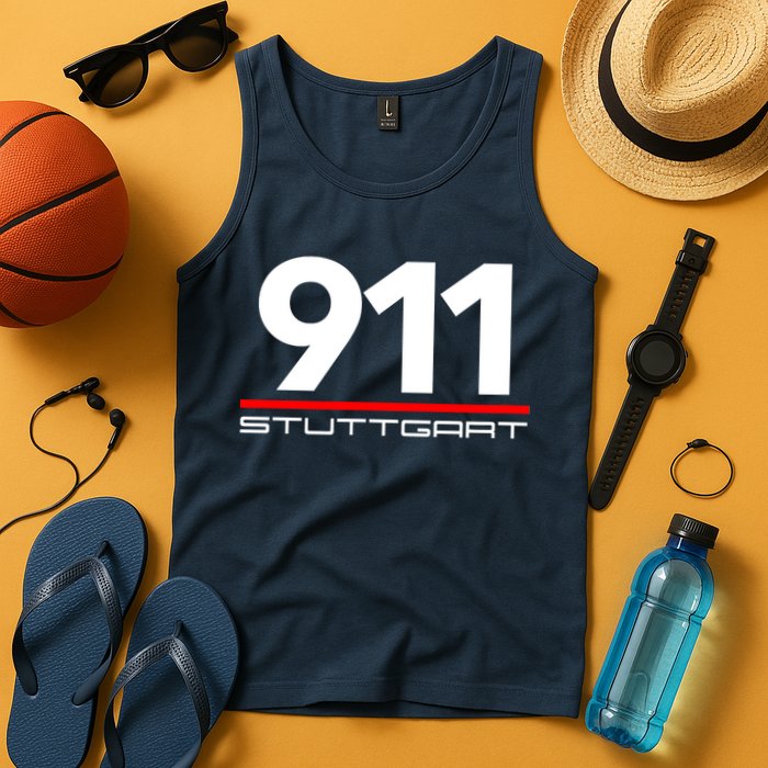 911 Aircooled Flatsix Mezger Engine Car Guy Tank Top