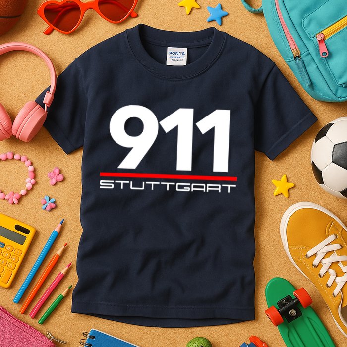 911 Aircooled Flatsix Mezger Engine Car Guy Kids T-Shirt