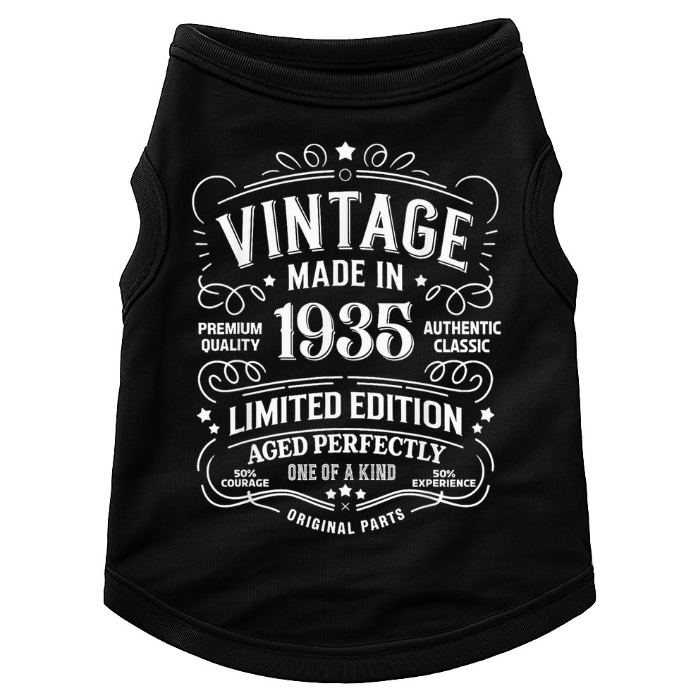 90th Birthday 1935 Birthday Doggie Tank