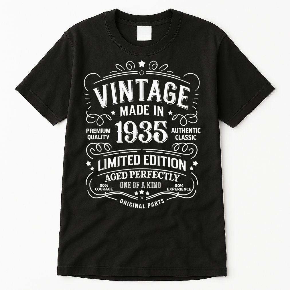 90th Birthday 1935 Birthday Tall T-Shirt