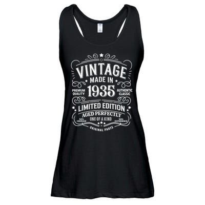 90th Birthday 1935 Birthday Ladies Essential Flowy Tank
