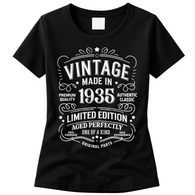 90th Birthday 1935 Birthday Womens T-Shirt