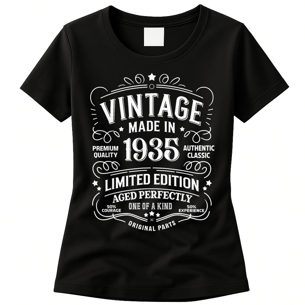 90th Birthday 1935 Birthday Womens T-Shirt