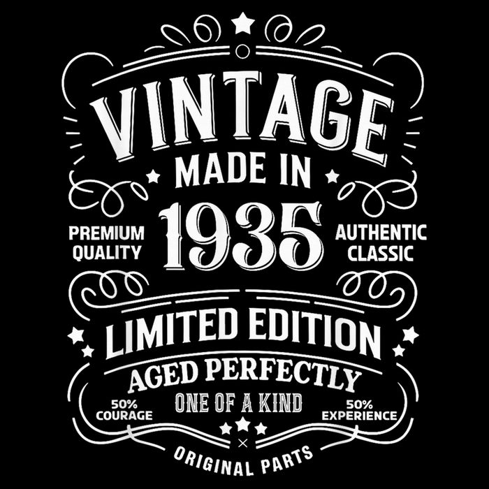 90th Birthday 1935 Birthday Womens T-Shirt