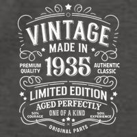 90th Birthday 1935 Birthday Vector Backpack