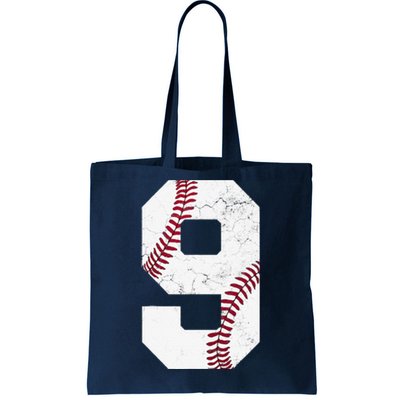 9th Birthday 2014 Baseball Nine 9 Ninth Gift Tote Bag