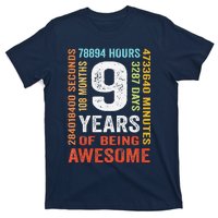 9th Birthday 9 Years Old Vintage Retro 108 Months Boy Girl T-Shirt