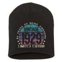 94th Birthday 94 Year Old Gifts Vintage 1929 Limited Edition Short Acrylic Beanie