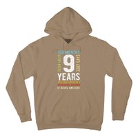 9th Birthday 9 Years Old Vintage Retro 108 Months Hoodie