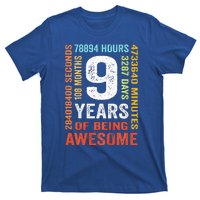 9th Birthday 9 Years Old Vintage Retro 108 Months T-Shirt