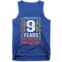 9th Birthday 9 Years Old Vintage Retro 108 Months Tank Top