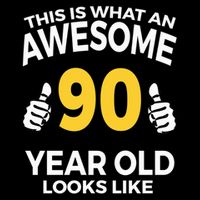 90th Birthday Awesome 90 Years Old Looks Like Cooling Performance Crew T-Shirt
