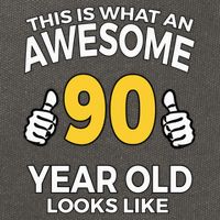 90th Birthday Awesome 90 Years Old Looks Like Cotton Canvas Backpack