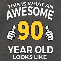90th Birthday Awesome 90 Years Old Looks Like Vector Backpack