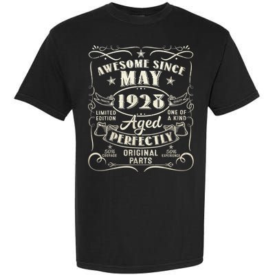 95th Birthday Awesome Since May 1928 95 Years Old Gift  Garment-Dyed Heavyweight T-Shirt