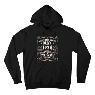 95th Birthday Awesome Since May 1928 95 Years Old Gift  Hoodie