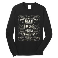 95th Birthday Awesome Since May 1928 95 Years Old Gift  Long Sleeve Shirt