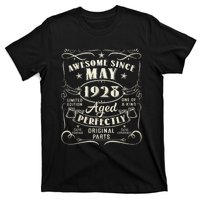 95th Birthday Awesome Since May 1928 95 Years Old Gift  T-Shirt