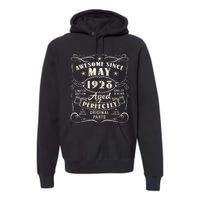 95th Birthday Awesome Since May 1928 95 Years Old Gift  Premium Hoodie