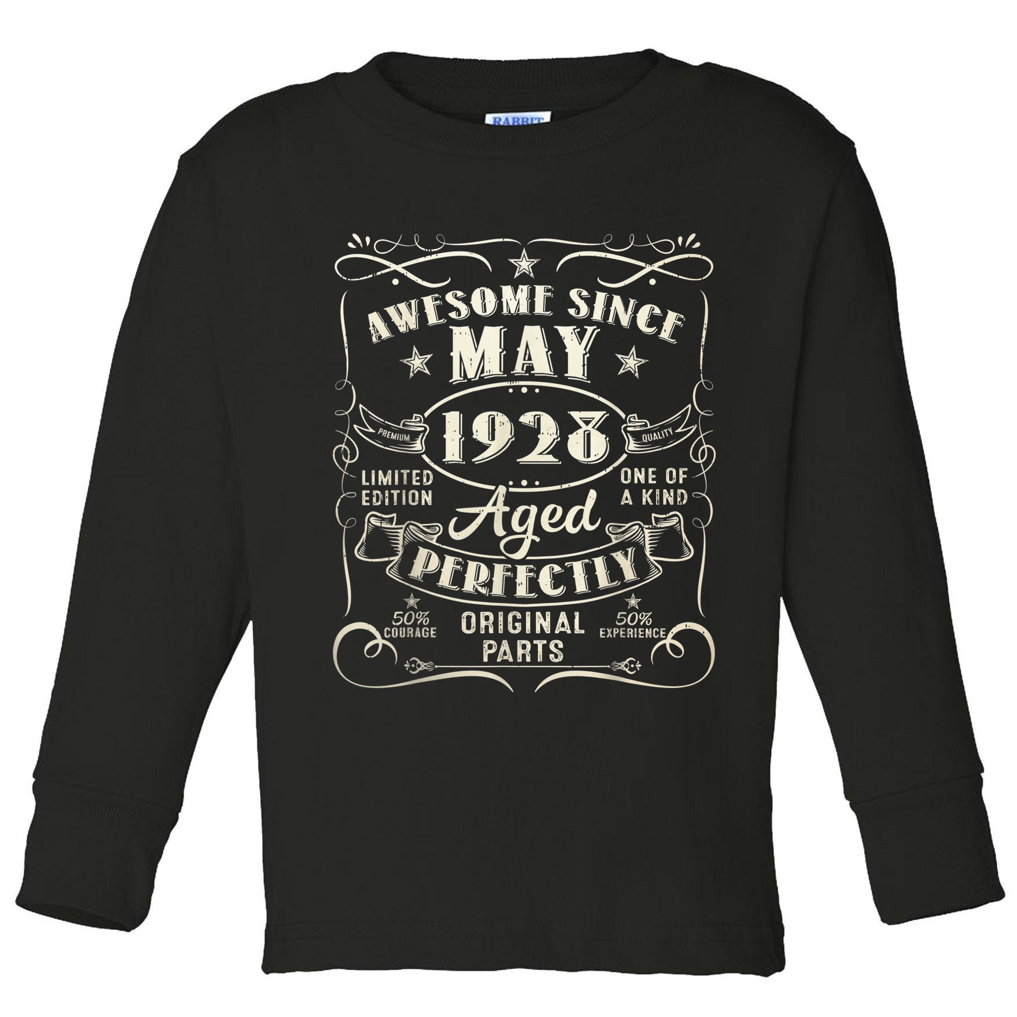 95th Birthday Awesome Since May 1928 95 Years Old Gift  Toddler Long Sleeve Shirt